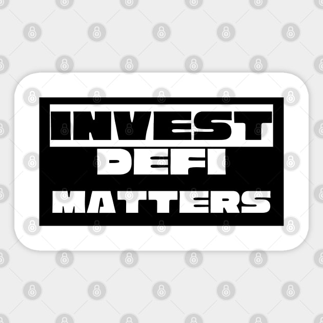 Invest Defi Matters Sticker by RedSparkle 